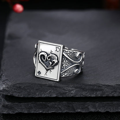 925 Sterling Silver Rich Deer Adjustable Ring