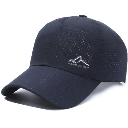 Breathable Hollow Polyester Baseball Cap - Sun Protection Unisex