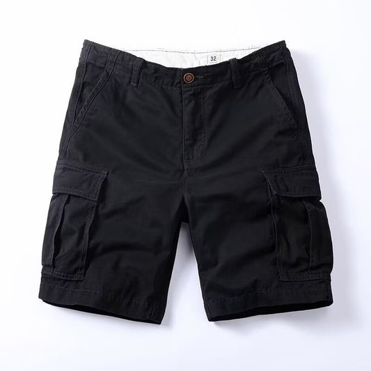 Men's Combed Cotton Cargo Shorts | Relaxed Fit Multi-Pocket S-4XL