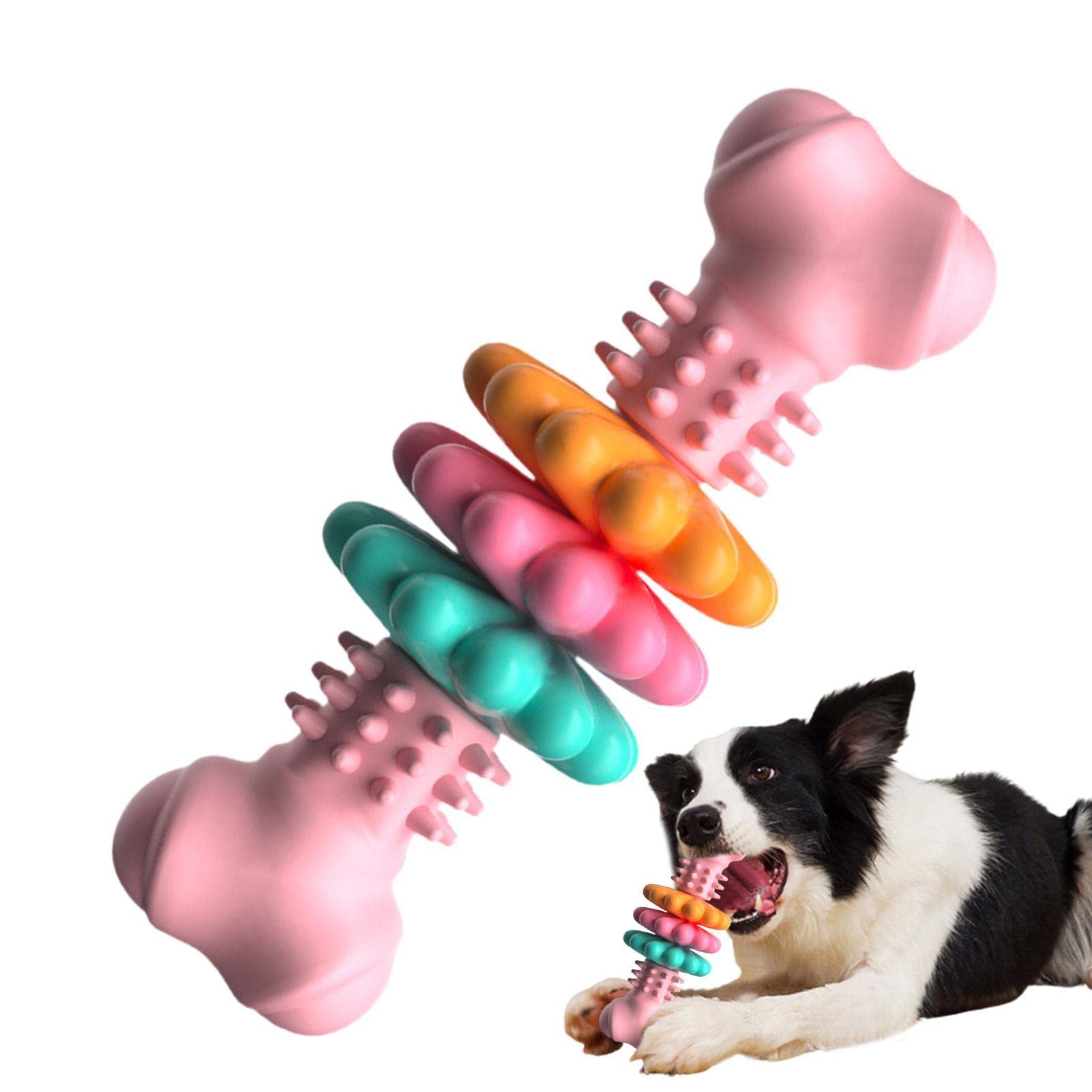 TPR Dog Bone Chew Toy | Dental Cleaning & Gum Massage for Dogs