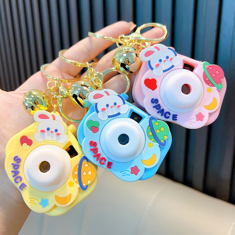 Bunny Camera Starry Sky Projection Keychain | 4 Colours