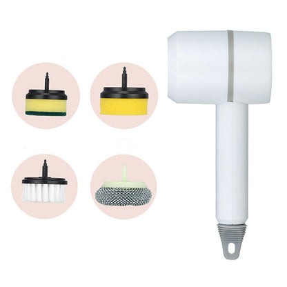 Electric Spin Scrubber Brush — USB Rechargeable Power Cleaning Brush with Interchangeable Heads