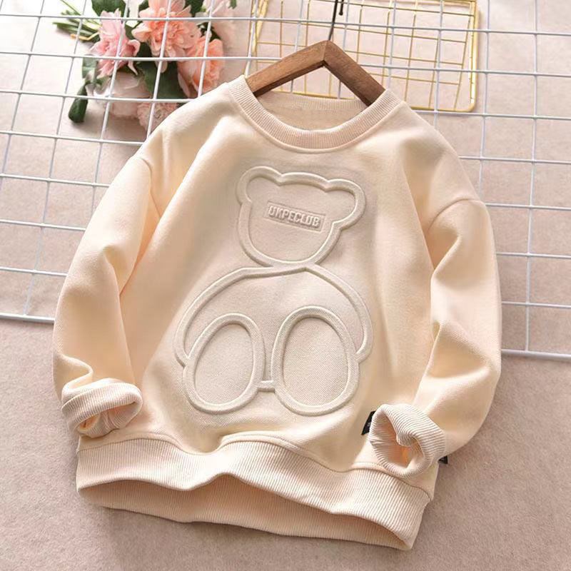Children's Long Sleeve Cartoon T-Shirt | Standard & Plush Lined