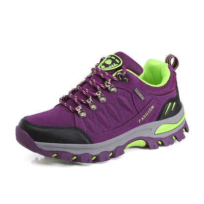 Breathable PU Mesh Low-Top Hiking Trainers - PHYLON Midsole Lace-Up