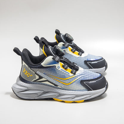 Kids' Breathable Snap-Button Casual Shoes | Age 4-16 | Sizes 26-37