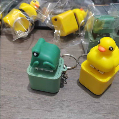Children's Sound-Emitting Duck Decompression Button Toy