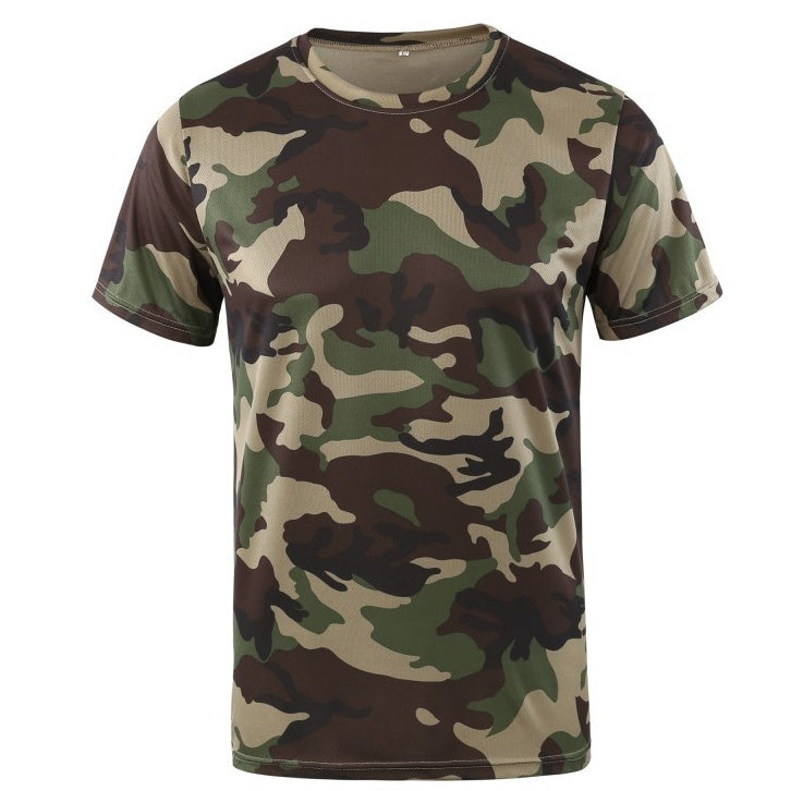 Men's Camo Print T-Shirt – Breathable Sports Top | 3 Styles | Sizes S–3XL