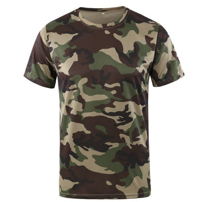 Men's Camo Print T-Shirt – Breathable Sports Top | 3 Styles | Sizes S–3XL