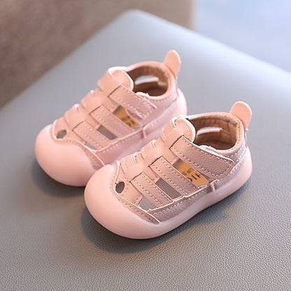 Baby & Toddler Striped Sandals – Velcro Infant Shoes