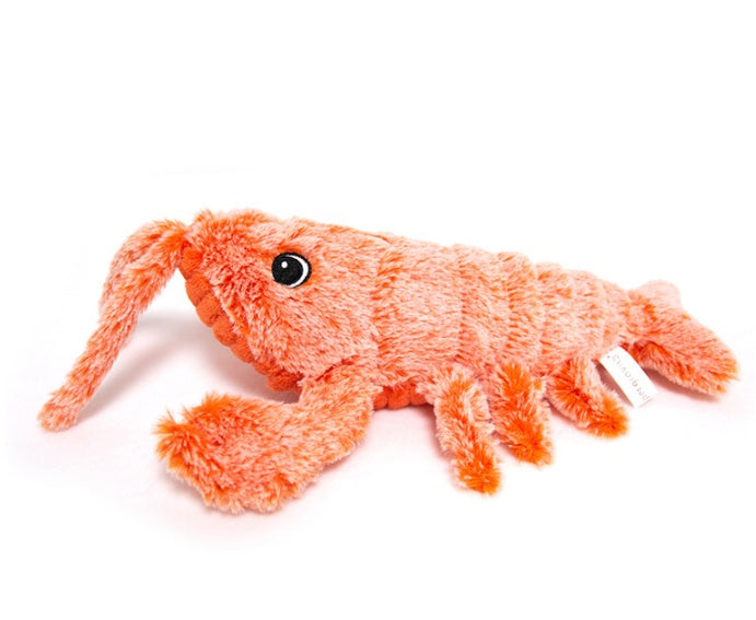 Electric Jumping Shrimp Cat Toy | USB Rechargeable Motion-Activated Plush