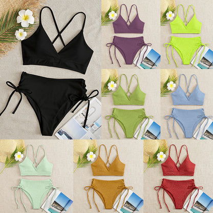 Women's Split Bikini Set – Two-Piece Swimsuit | 13 Colours