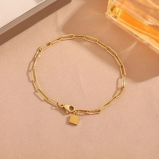 Geometric Line Titanium Steel Bracelet
