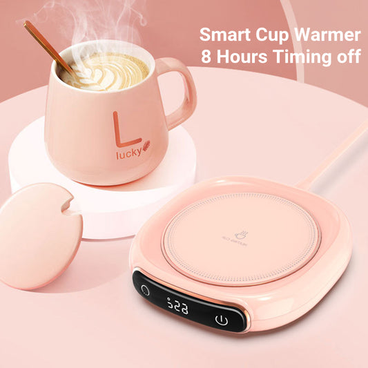 Desktop Mug Warmer Coaster — Smart Heating Pad for Coffee, Tea & Hot Drinks