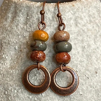 Fashionable Minimalist Retro Style Alloy Earrings