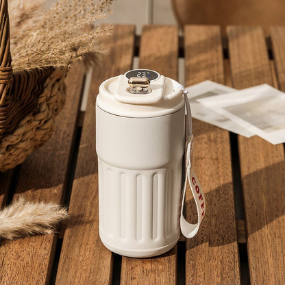 Smart Digital Insulated Tumbler — 316 Stainless Steel Vacuum Flask, 450ml