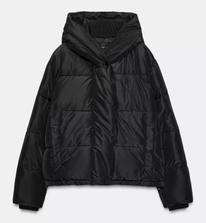 Women's Two-Tone Hooded Padded Jacket – 3 Colours | Sizes XS–L