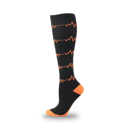 Nylon Novelty Pattern Calf Compression Socks 12 Designs S/M L/XL