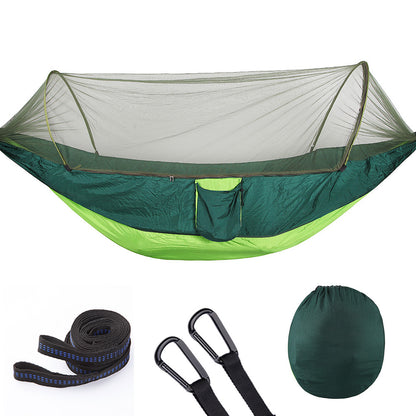 Pop-Up Camping Hammock with Integrated Mosquito Net – 210T Nylon 250x120cm & 290x140cm 9 Colours