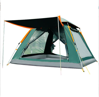 3-Person Beach & Camping Tent – Silver-Coated T210 Waterproof Quick-Pitch Tent with Optional Ground Mat