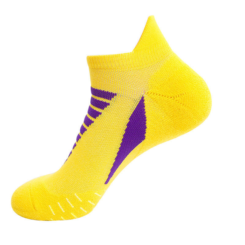 Men's Nylon Jacquard Sports Socks – Breathable Anti-Friction Running Socks