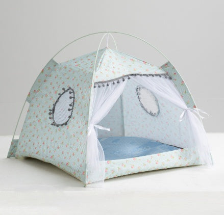 Enclosed Pet Tent Bed for Cats & Dogs | Portable Indoor & Outdoor S–XL