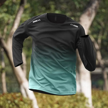 Men's Quick-Dry Long Sleeve Sports Top | Plus Size M–5XL