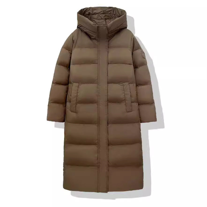 Women's Duck Down Below-the-Knee Puffer Coat – 3 Colours