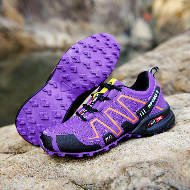 Unisex Off-Road Hiking Trainers - Non-Slip Rubber Sole Trail Running Shoes