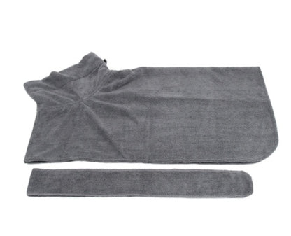 Microfibre Dog Bathrobe | Super Absorbent Quick-Dry Coat with Hook & Loop
