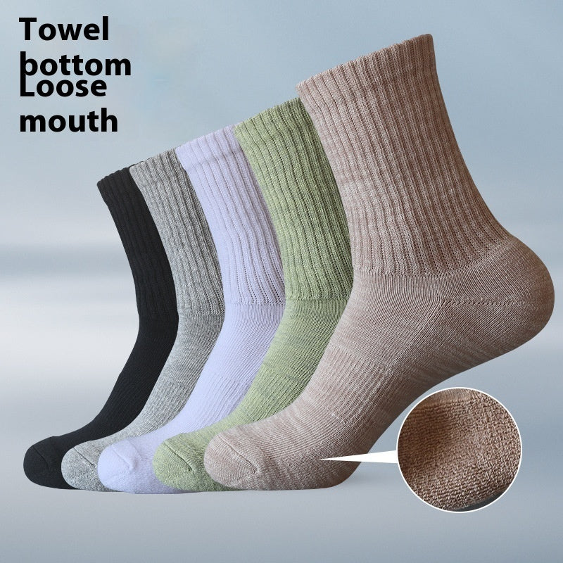 Men’s Combed Cotton Towel-Lined Running Socks EU 40-43 – 5 Colours