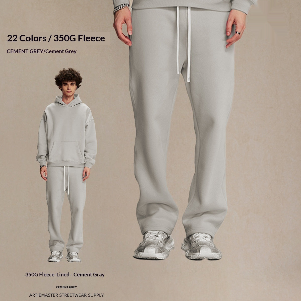 Men's Loose-Fit Fleece-Lined Sweatpants | 20 Colours | S-2XL