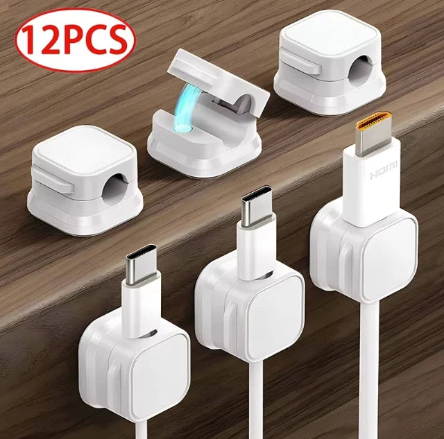 Magnetic Under-Desk Cable Management Clips
