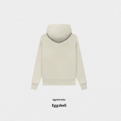 Women's Fleece-Lined Cotton Hoodie | Solid Colour Pullover Sweatshirt