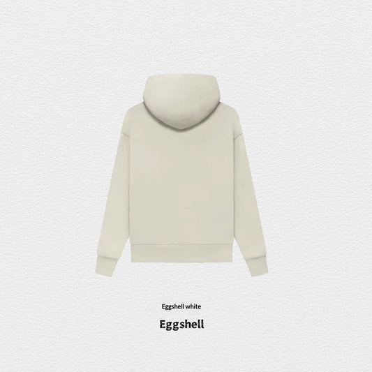 Women's Fleece-Lined Cotton Hoodie | Solid Colour Pullover Sweatshirt