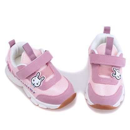 Children's Breathable Mesh Velcro Trainers | Unisex Toddler Shoes EU 23-28