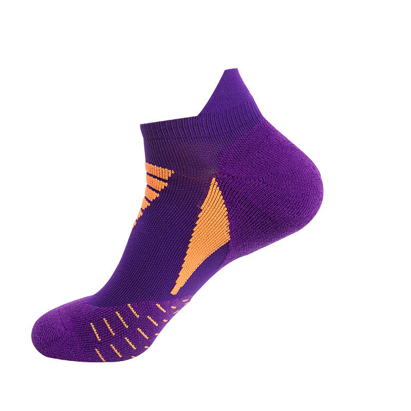 Men's Nylon Jacquard Sports Socks – Breathable Anti-Friction Running Socks