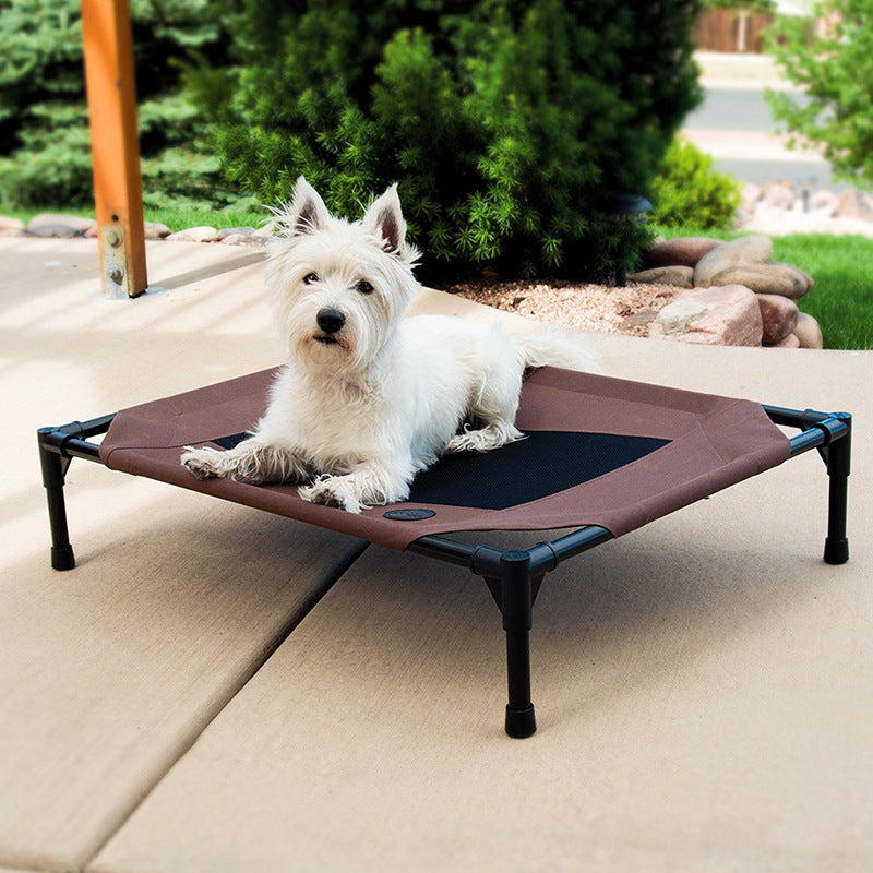 Elevated Pet Camp Bed – Oxford Cloth & Metal Frame | Moisture-Proof | Dogs & Cats | S, M & L