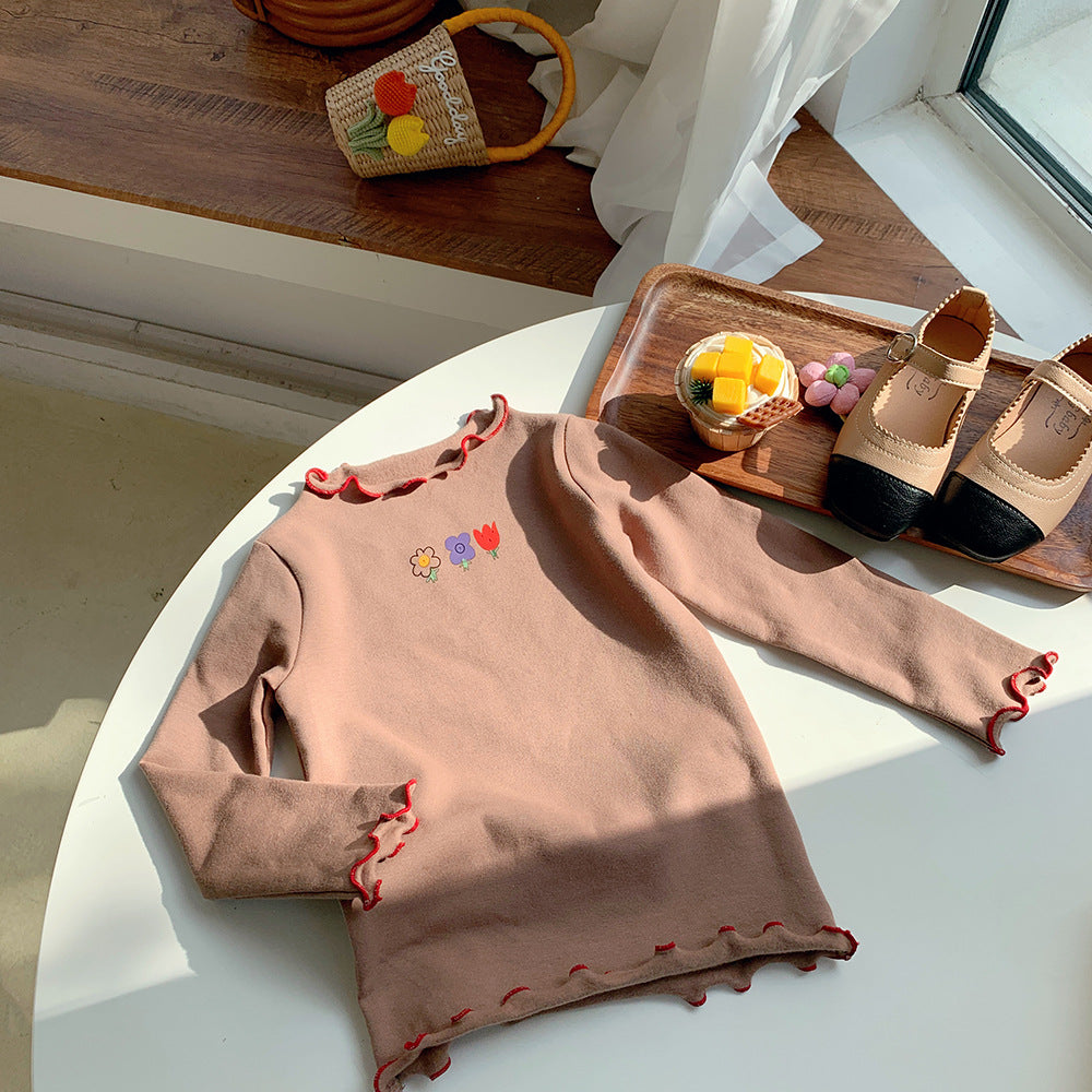 Girls' Long Sleeve Cotton T-Shirt – 5 Colours | Ages 2–12