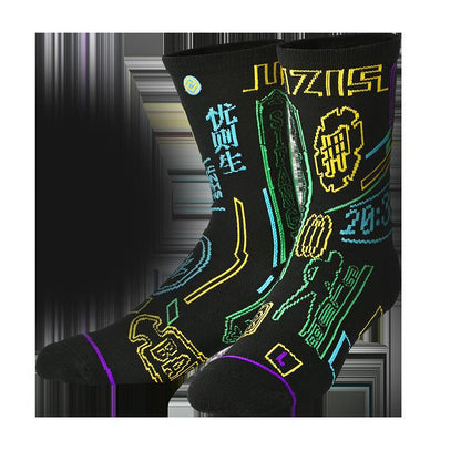 Men's High-Top Graphic Sports Socks – Streetwear Prints