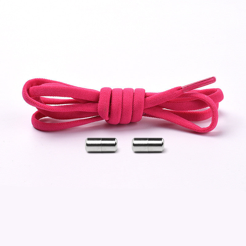 Elastic No-Tie Shoelaces – Half-Round Capsule Lock, 22 Colours