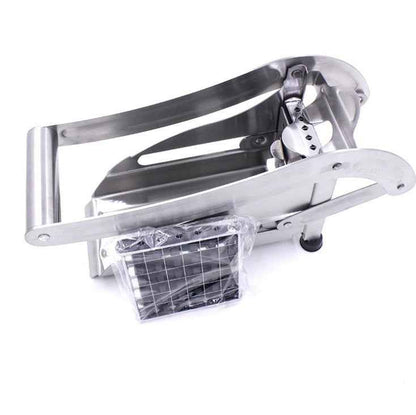 Stainless Steel Potato Cutter & French Fries Slicer – 2-Blade Chopper