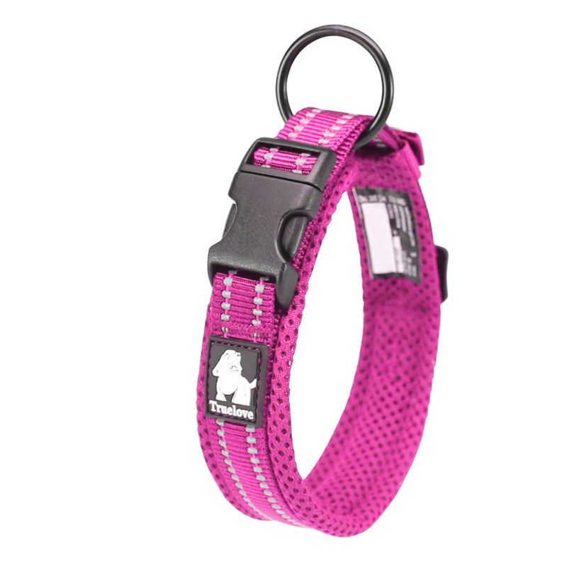 3M Reflective Padded Dog Collar – Soft Mesh Lining | 11 Colours | Sizes XXS–3XL