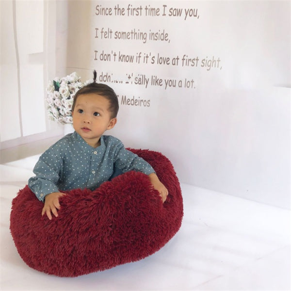 Round Plush Pet Bed | Anti-Slip | Machine Washable | 8 Sizes