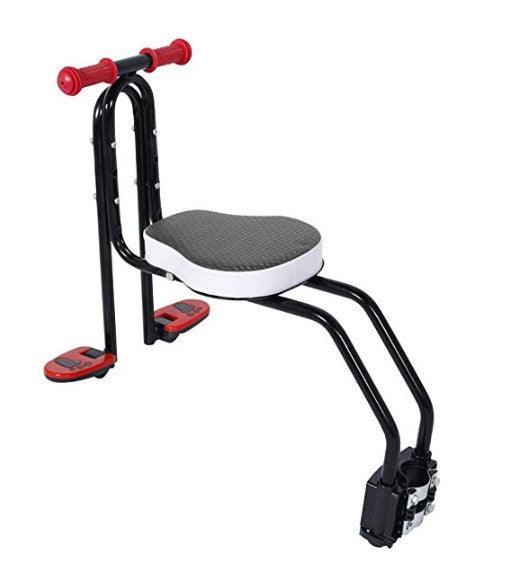 Child Bicycle Seat – Steel Frame Kids Bike Seat Blue, Red & Black