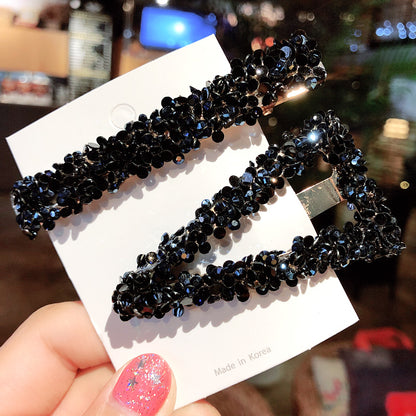 Rhinestone Side Hair Clip – Crystal Barrette | 8 Colours