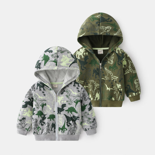 Children's Camouflage Cotton Casual Jacket | Kids Camo Top 90-130cm
