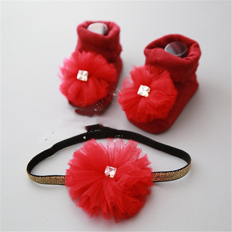 Bow & Zircon Hair Headband | Combed Cotton in 6 Colours