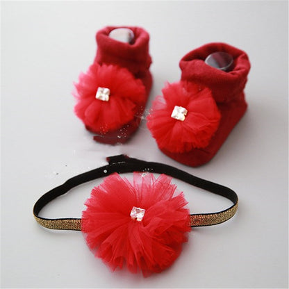 Bow & Zircon Hair Headband | Combed Cotton in 6 Colours