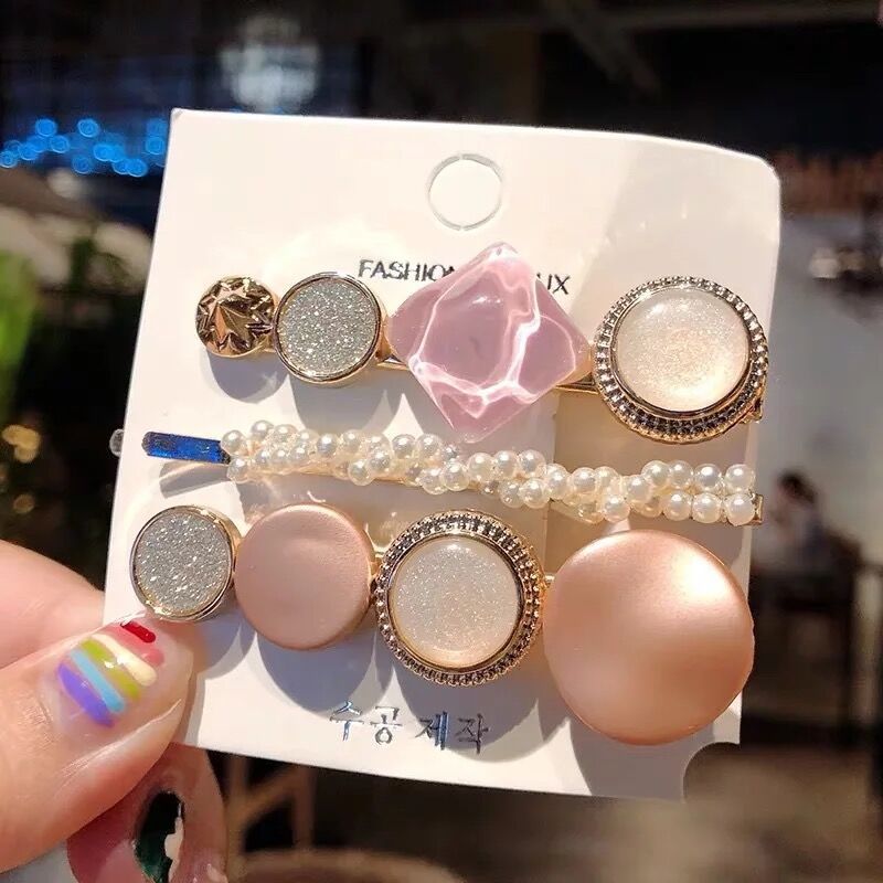 Geometric Resin Hair Clip – Polished Barrette | 15 Styles