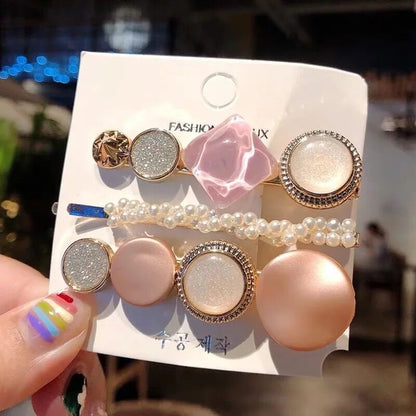 Geometric Resin Hair Clip – Polished Barrette | 15 Styles